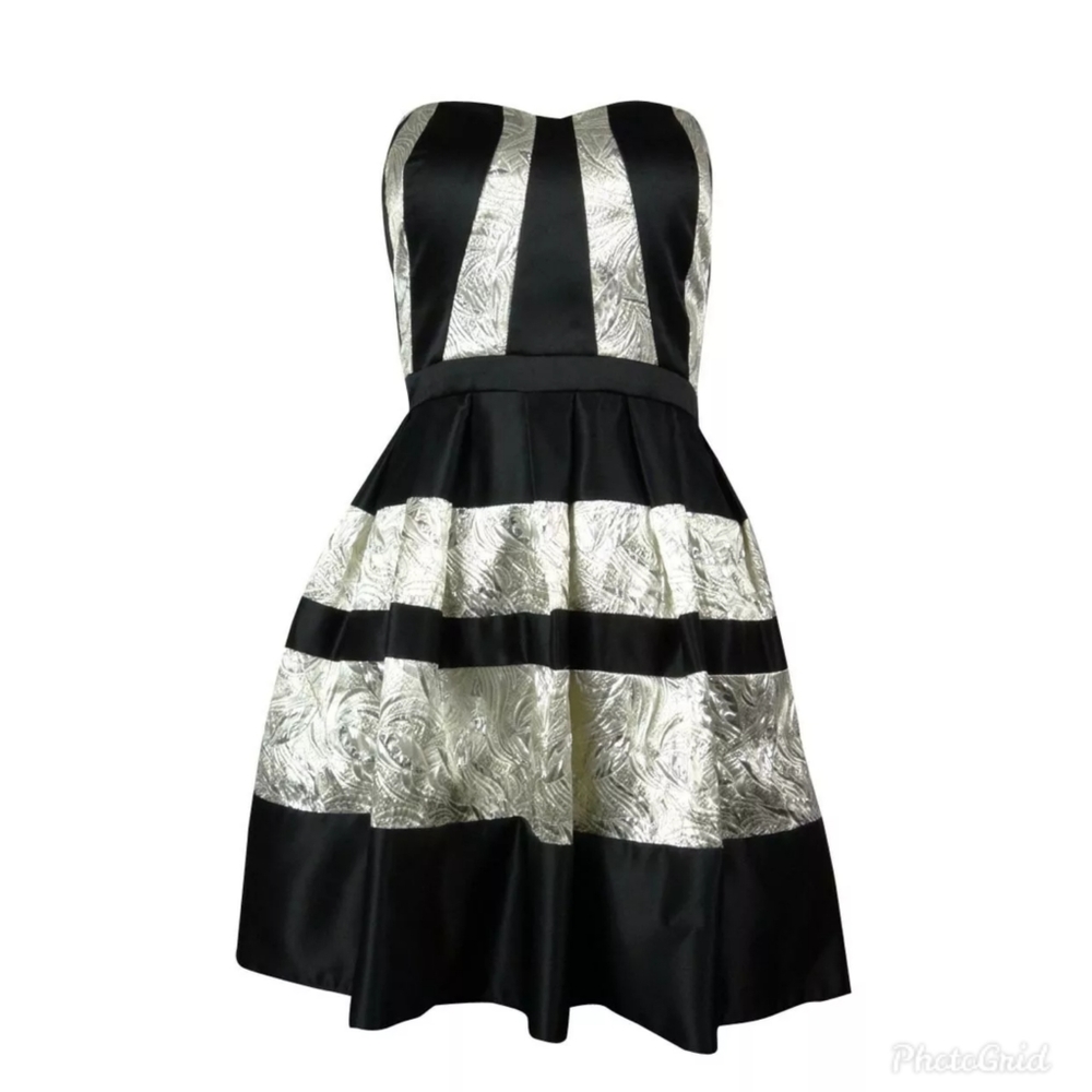 Black and gold party dress Sz 10